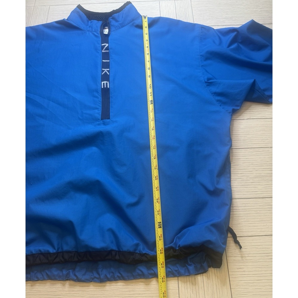 Nike Pullover Athletic Royal Blue & Black Windbreaker 1/2 zip. Poly. Mens. XL‎ - Picture 5 of 11